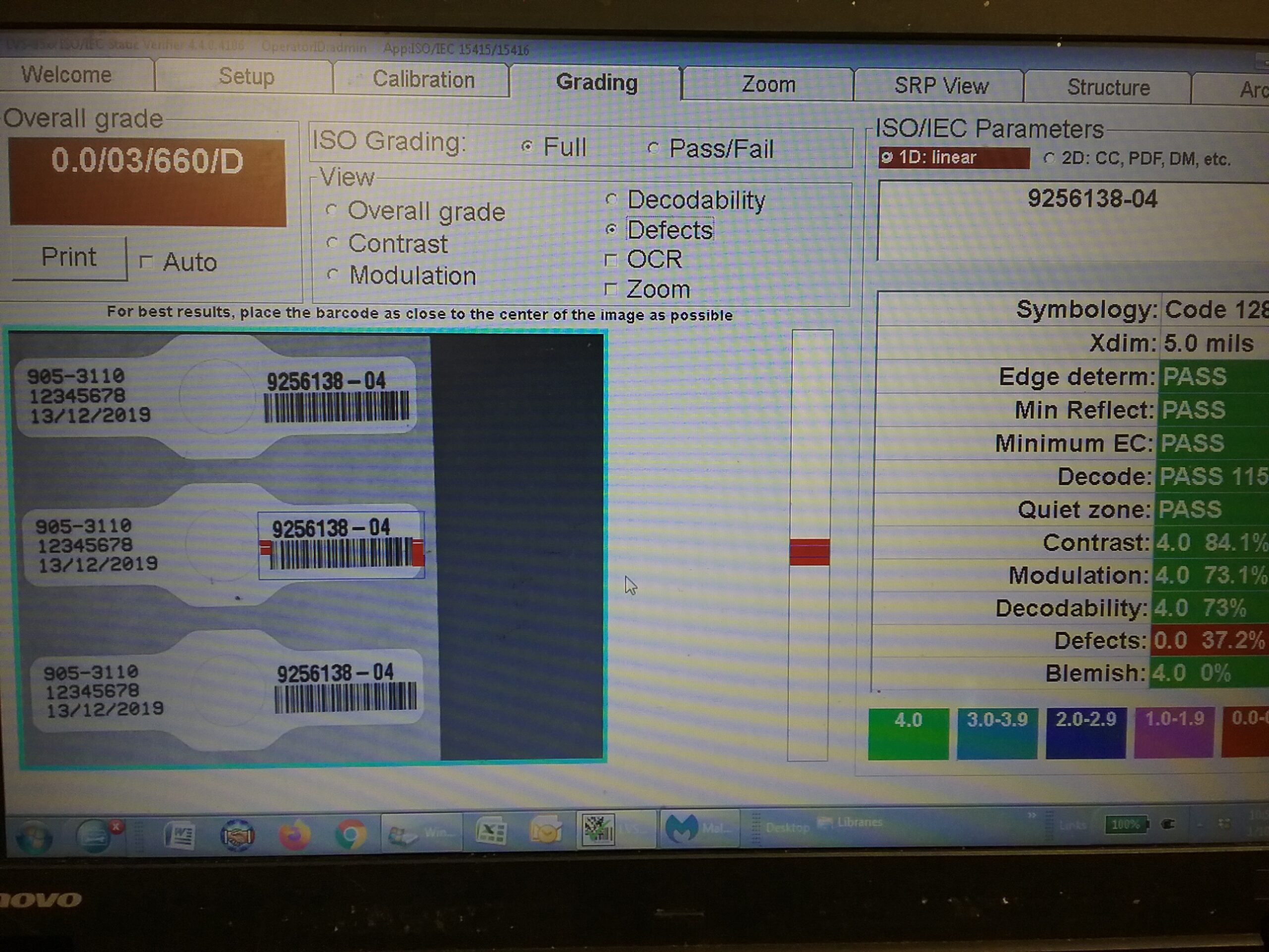 bar code reading and Plantwatch MES software