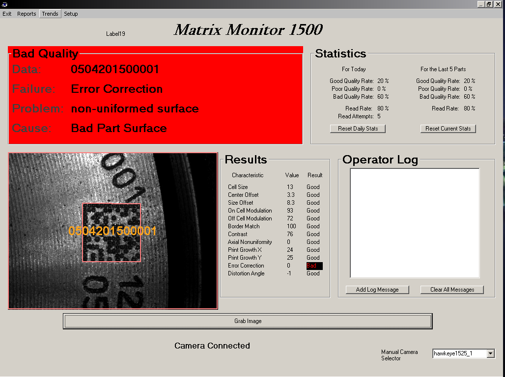 Bar code quality verification